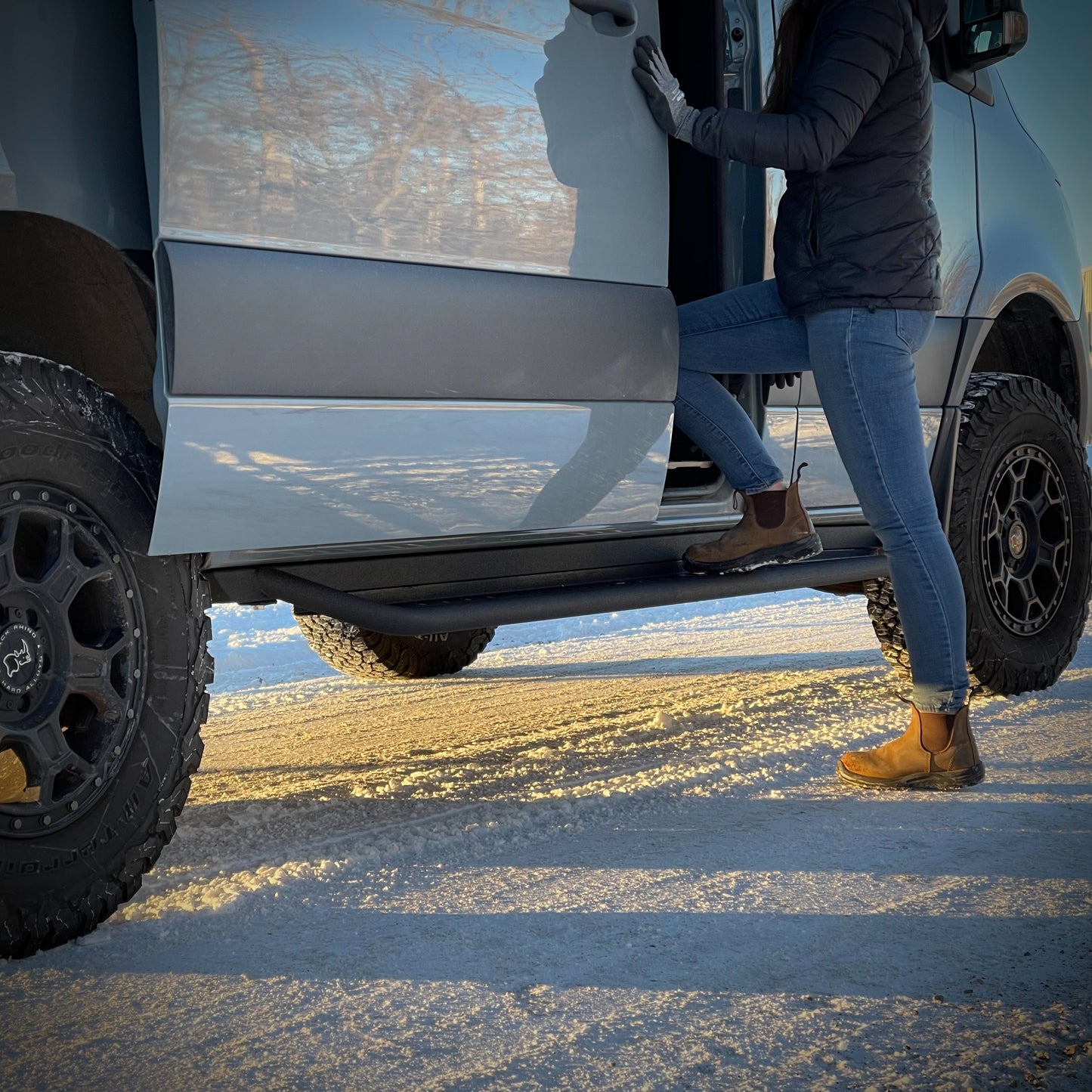 APEX - Rock Sliders / Side Steps - 144 - Drop Down - Steel