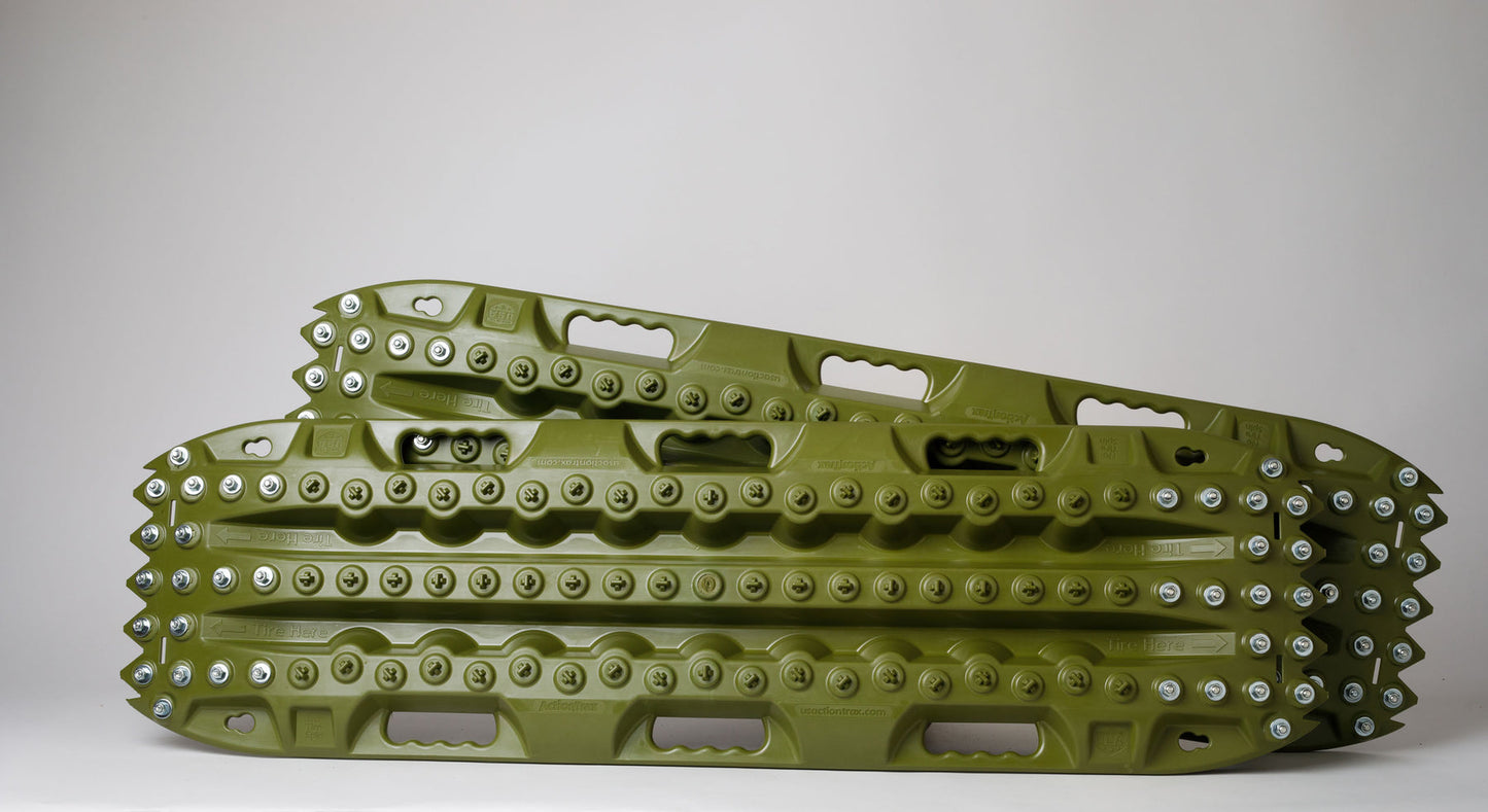 Recovery Traction Boards - ActionTrax Metal Teeth OD Green
