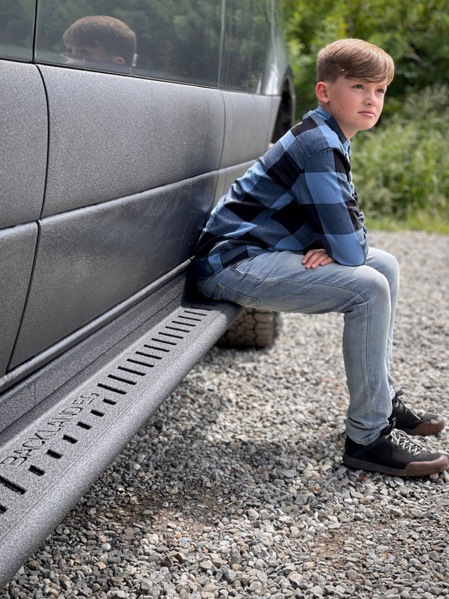 APEX - Rock Sliders / Side Steps - 170 - Drop Down with Shorter Driver Side - Steel