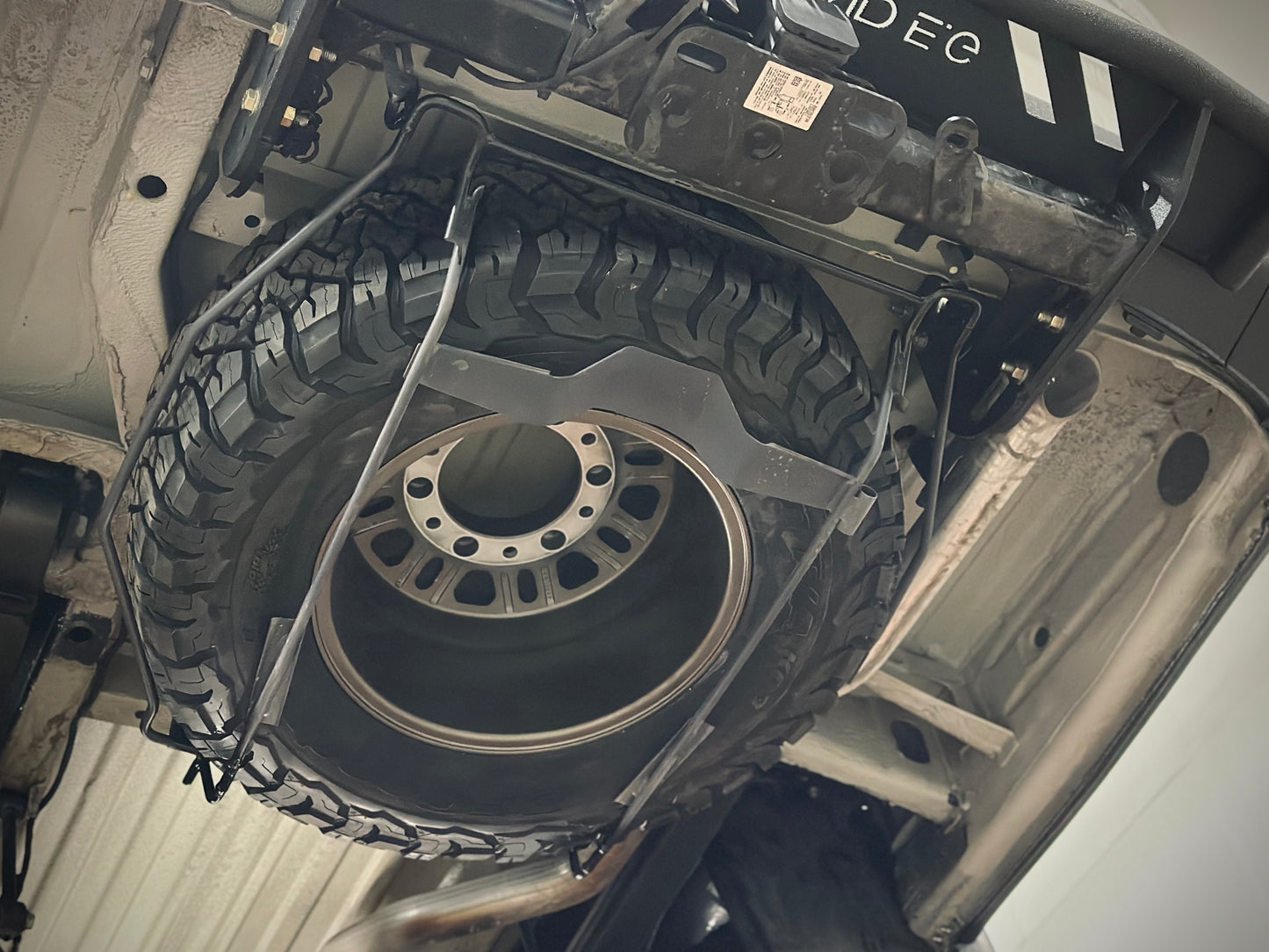INSTALLATION: Large Spare Tire Undercarriage Basket Expansion Service