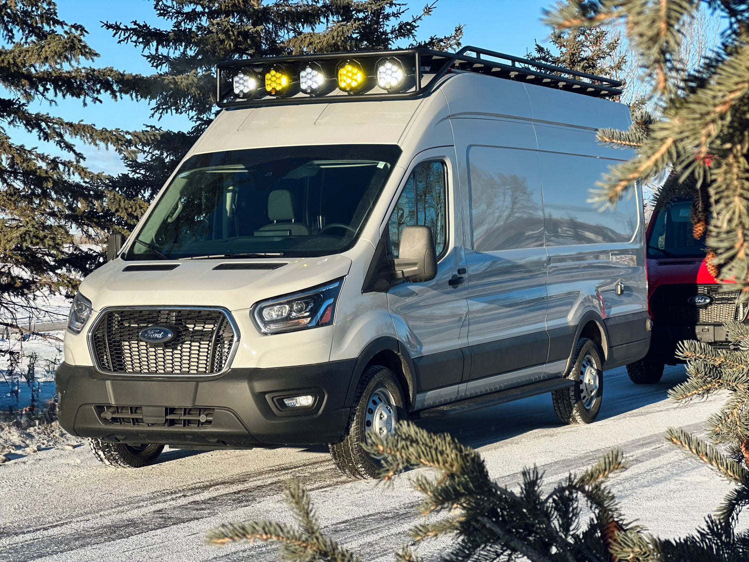 EAGLE - Roof Rack - The NEST - Transit 148 EXT with Drop-Down Overhang 10"