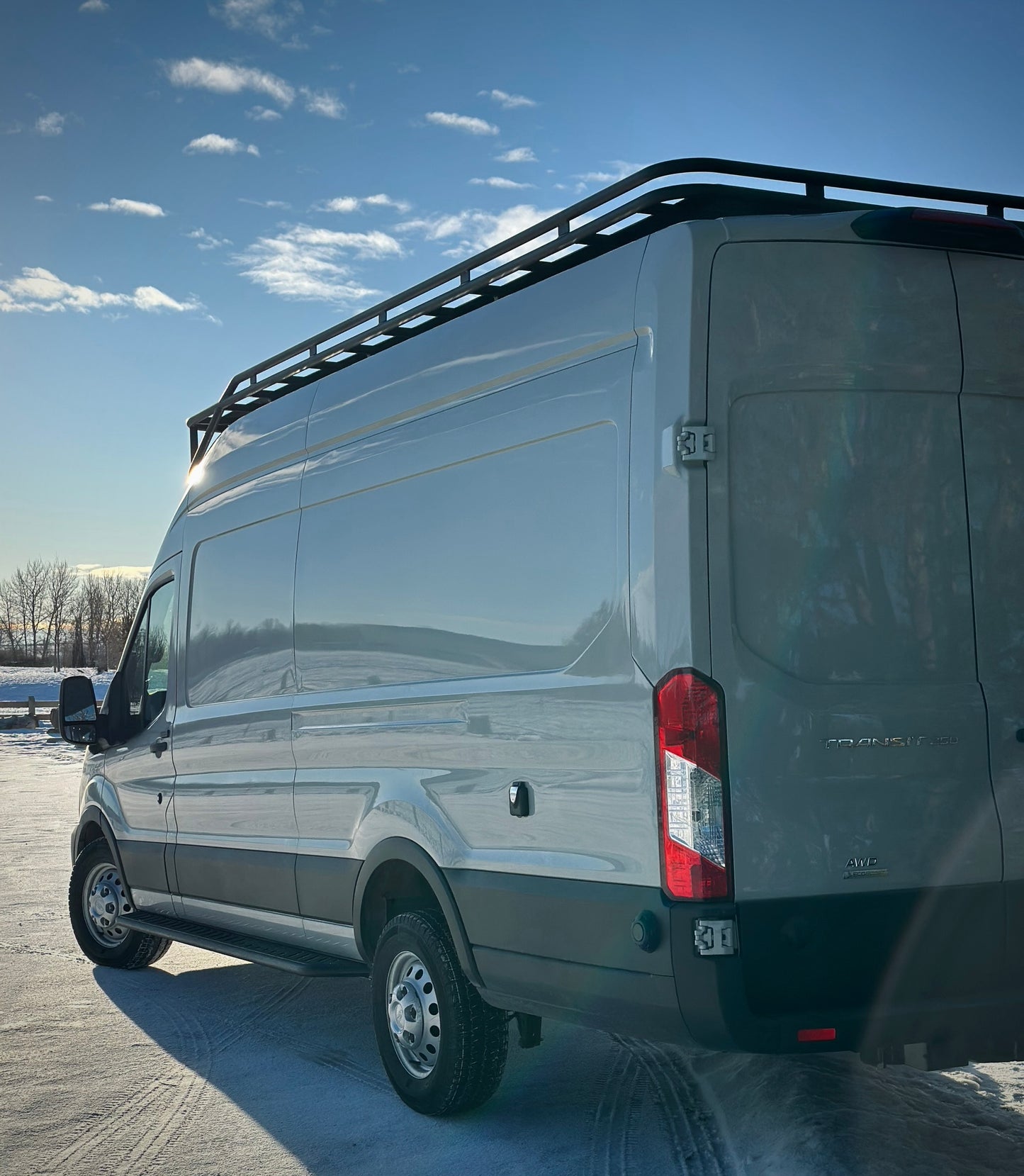 APEX - Side Steps - Transit Van 148" WB - Regular - Aluminum