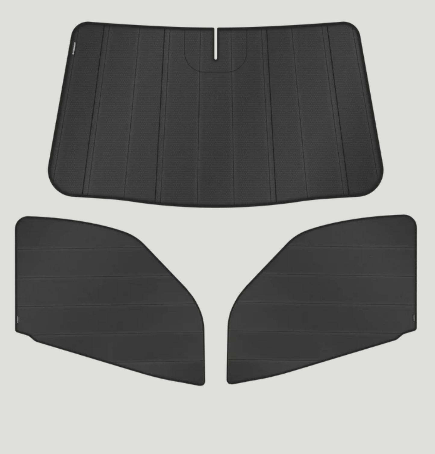 Overnight Van Supplies: Window covers Sprinter 2025+ front-cabin (passenger/driver and windshield) sunshade curtain kit (medium/high roof)