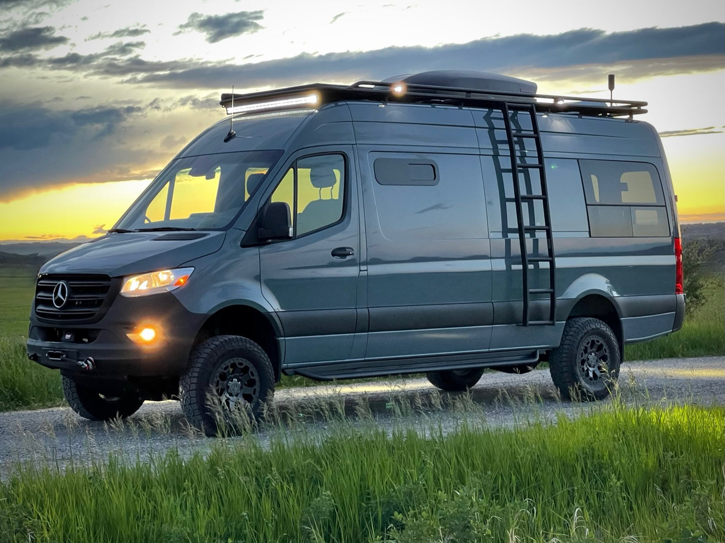 Sprinter Van with Side Ladder
