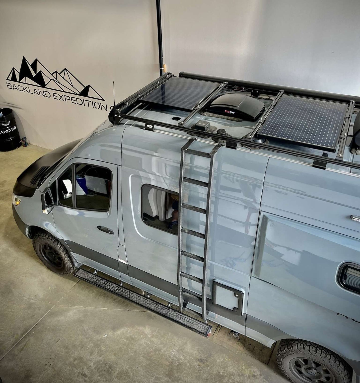 IBEX - Side Ladder V2 - Sprinter Van High Roof 12" Wide - Aluminum