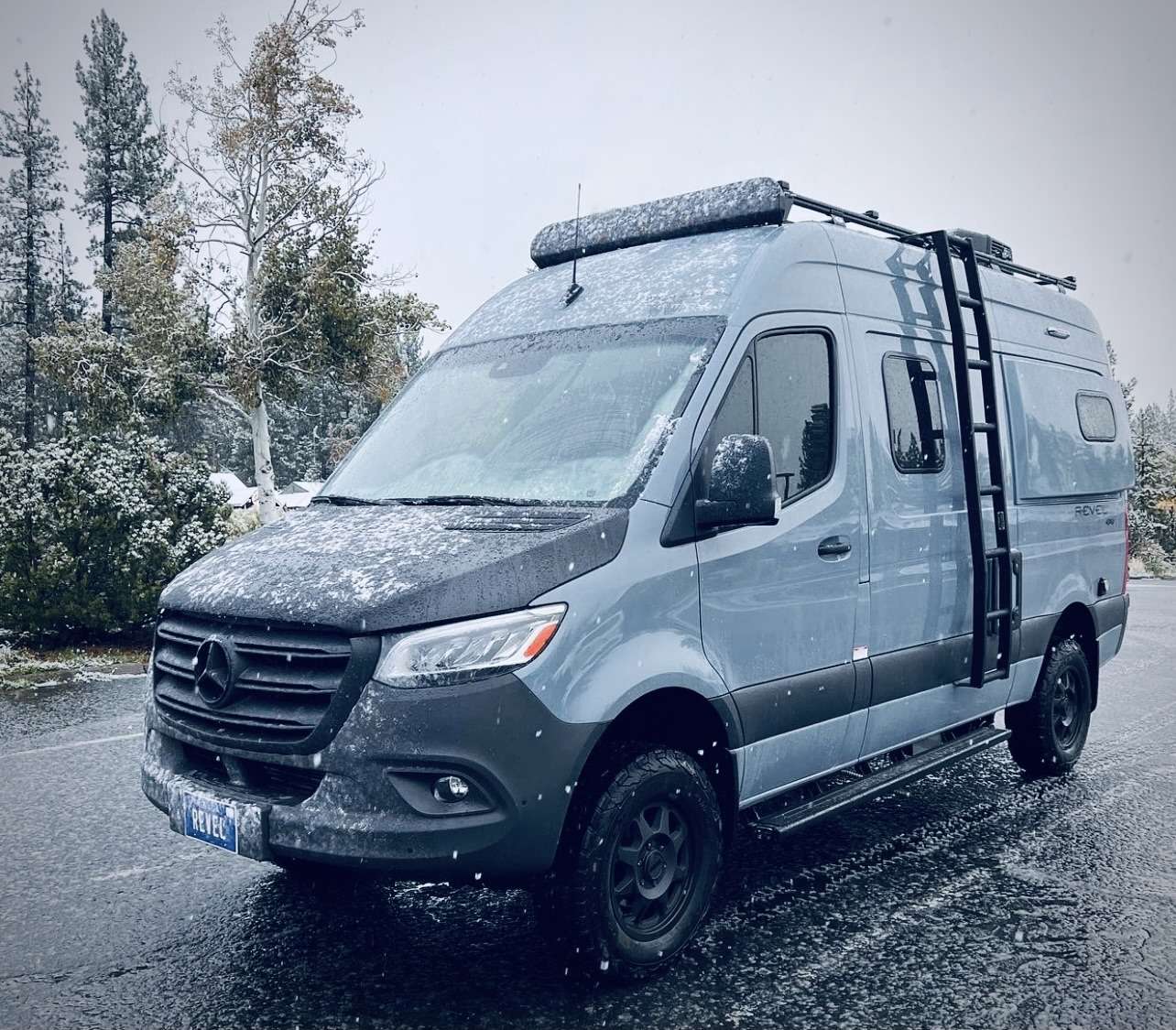 IBEX - Side Ladder V2 - Sprinter Van High Roof 12" Wide - Aluminum