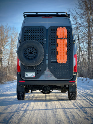 Sprinter Rear Door Racking System Sprinter Rear Door Storage: OX Rear Door Carrier System | Backland ...