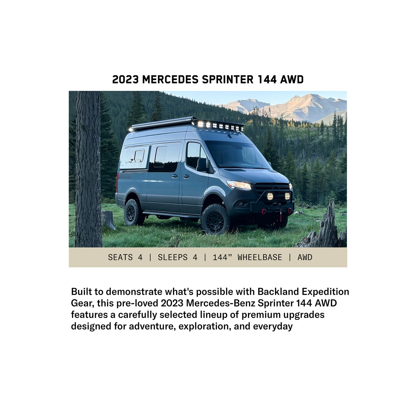 2023 Mercedes Sprinter 144 Wheelbase AWD