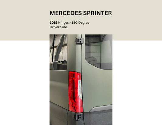 Mercedes Benz: 180º Hinges - Required for installing our OX Rear Door Carrier / Compact Carrier