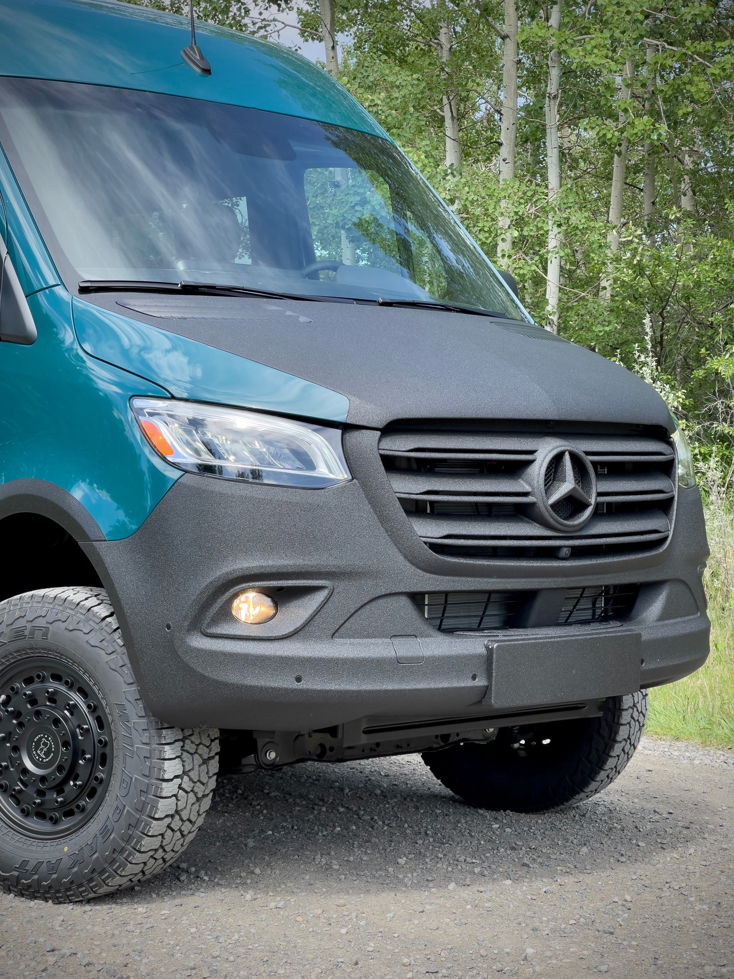 Mercedes van rust protection on hood, grille, bumper, pods and rocker panels