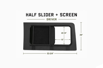 WINDOWS: AM Auto - Ford Transit 130, 148 & 148 Ext - Half Slider Window