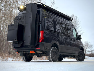 Sprinter Rear Door Storage: OX Rear Door Carrier System | Backland ...