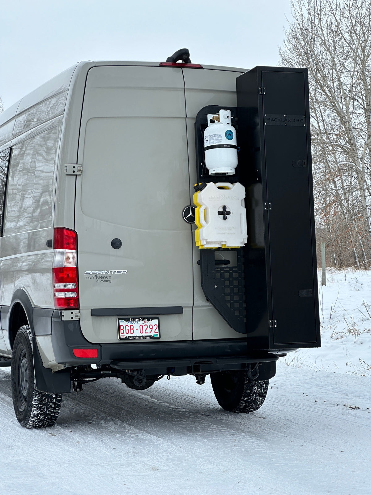 Propane Tank Van Rack Sprinter Propane Tank Holder- Ox Series | Backland Expedition Gear