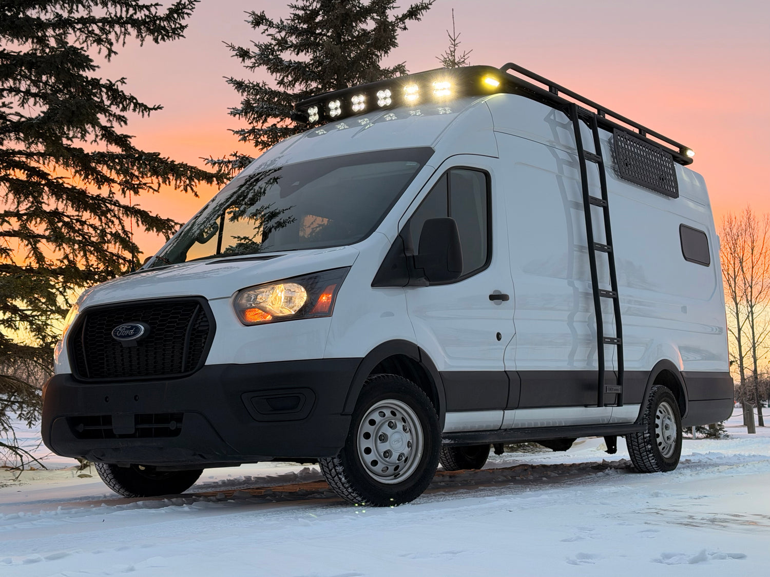 IBEX: Side Ladder V2 - Transit Van High Roof - 14" - Aluminum - Pre-Order!