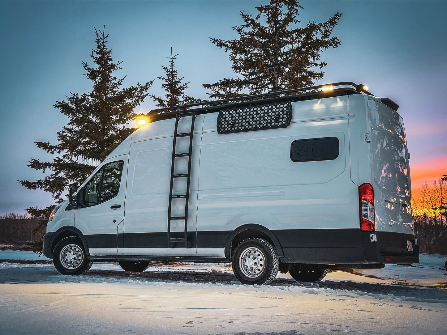 IBEX: Side Ladder V2 - Transit Van High Roof - 14" - Aluminum - Pre-Order!