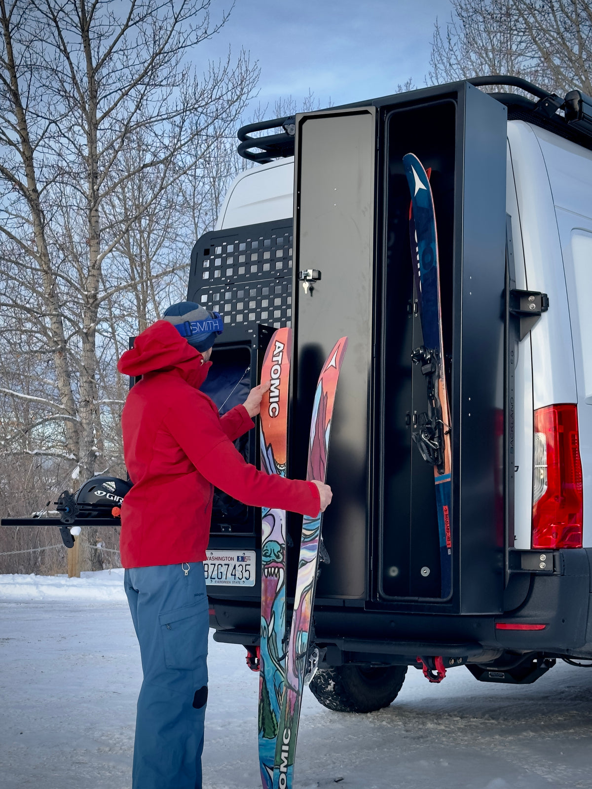 Snowboard Jumpbox Sprinter Van Ski & Snowboard Storage- Ox Ski & Board Box | Backland ...