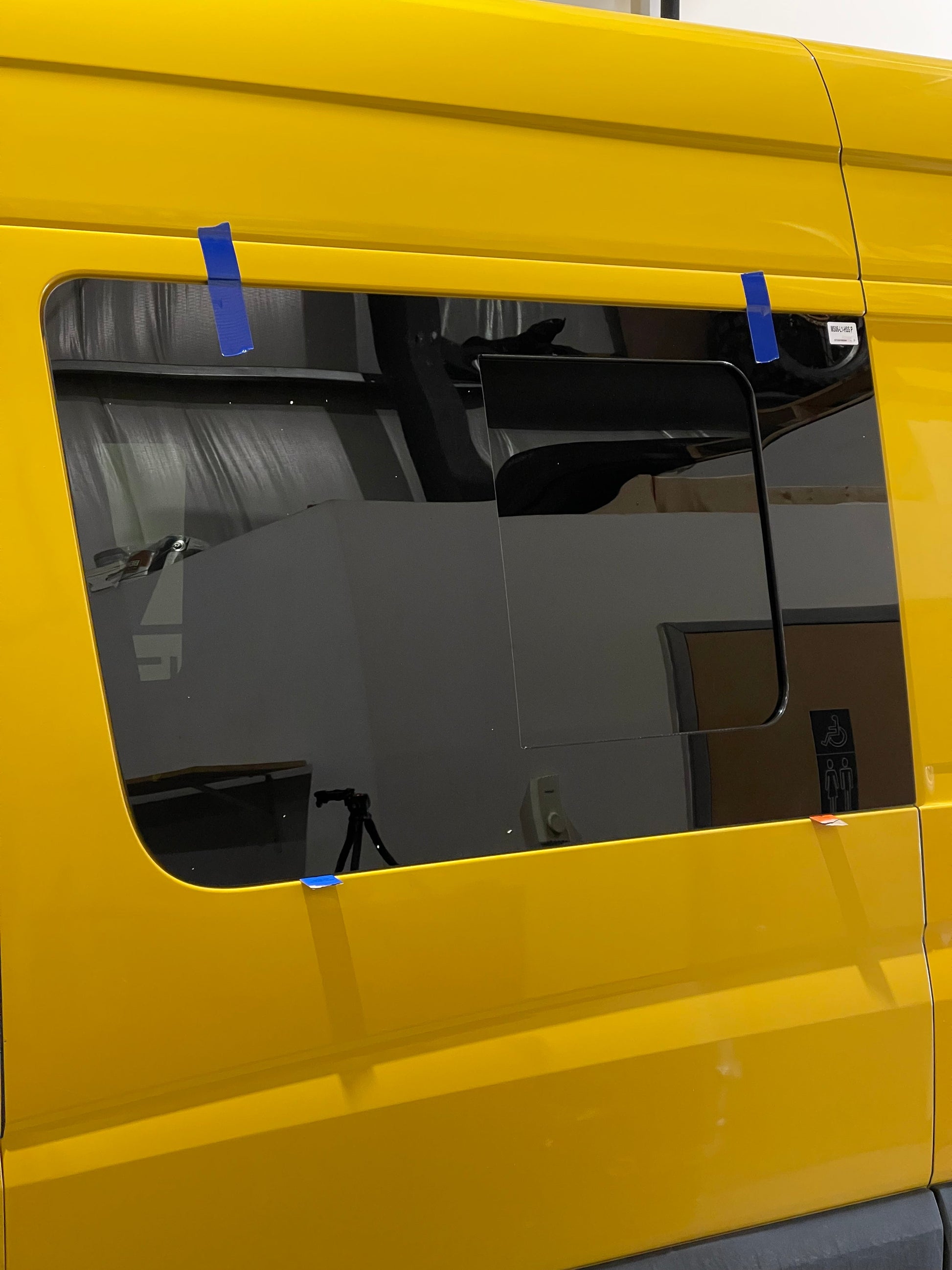 Installation of AMA slider window on a Ford Transit Van