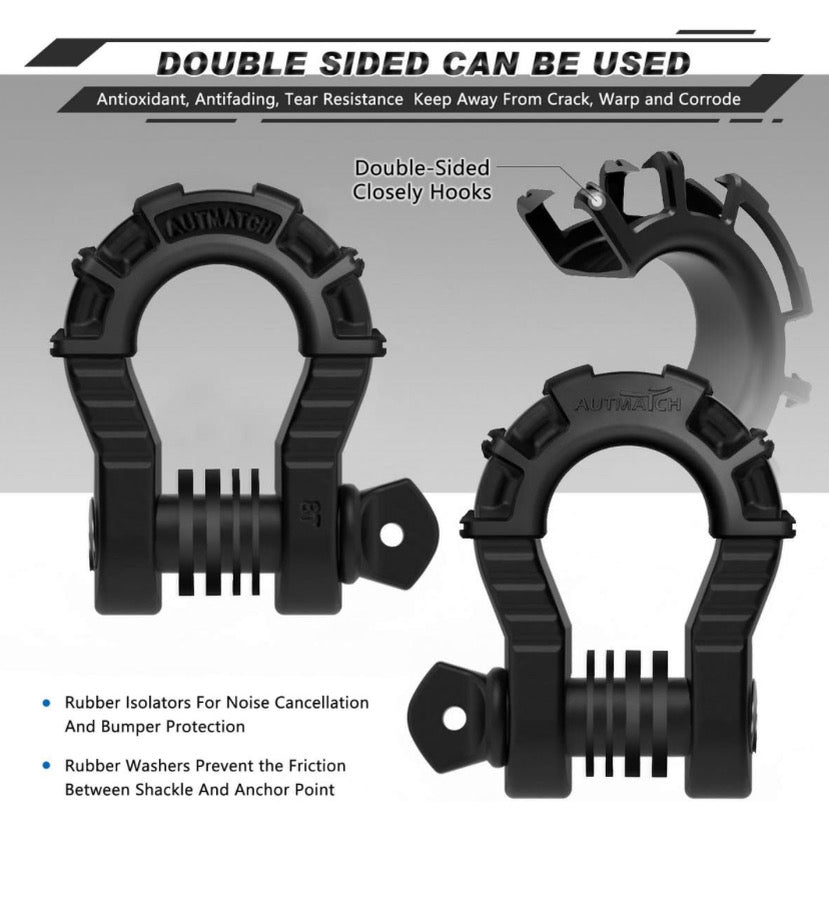 Picture featuring D Ring Shackle being double sided 