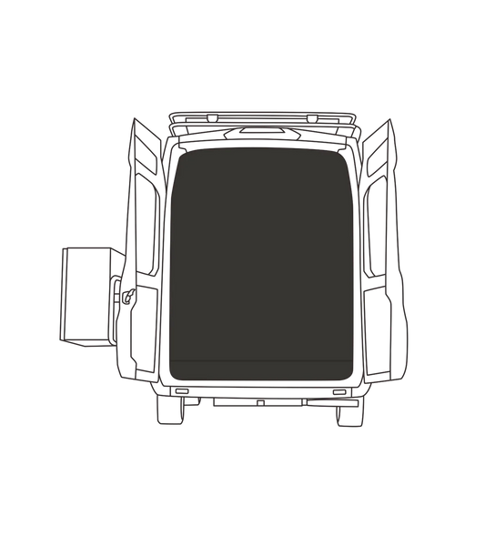 Overnight Van Supplies - Rear Door Magnetic Bug Net - Sprinter