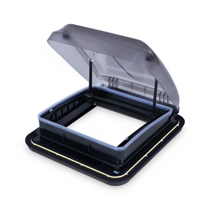 NOMADIC ARK - Skylight 400mm x 400mm with Fly Net & White LED lights - Available in white or black