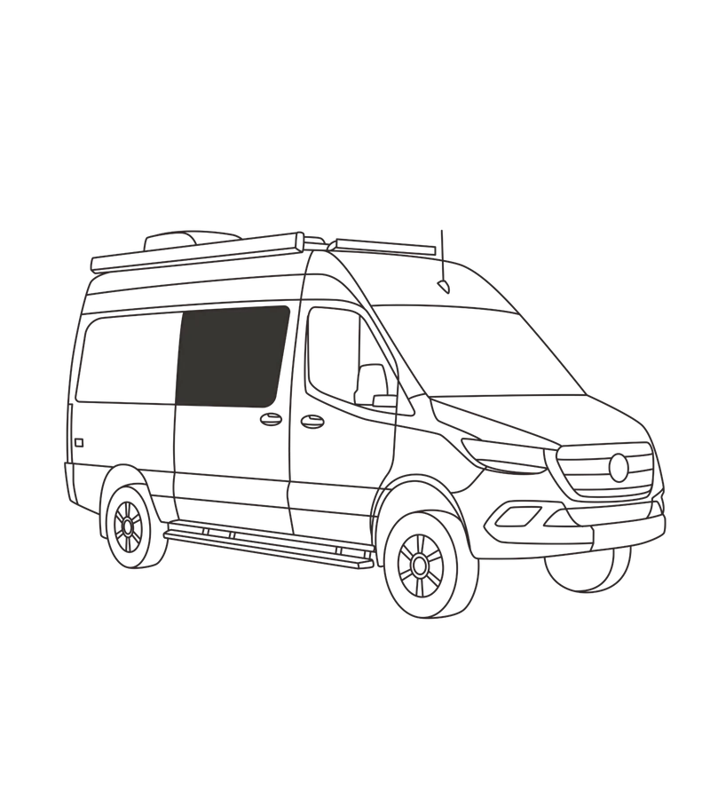 Overnight Van Supplies - Sliding Door Screen - Sprinter