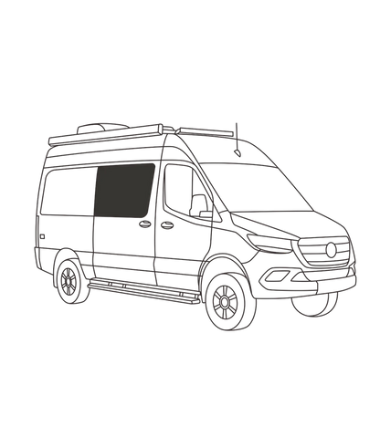 Overnight Van Supplies - Sliding Door Screen - Sprinter