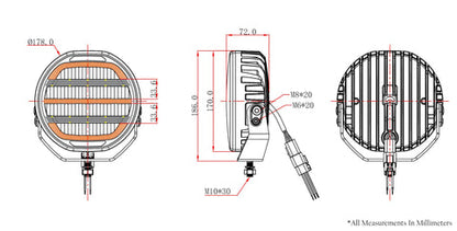 VIVID LUMEN Defender Ca·nuck Round Driving Light