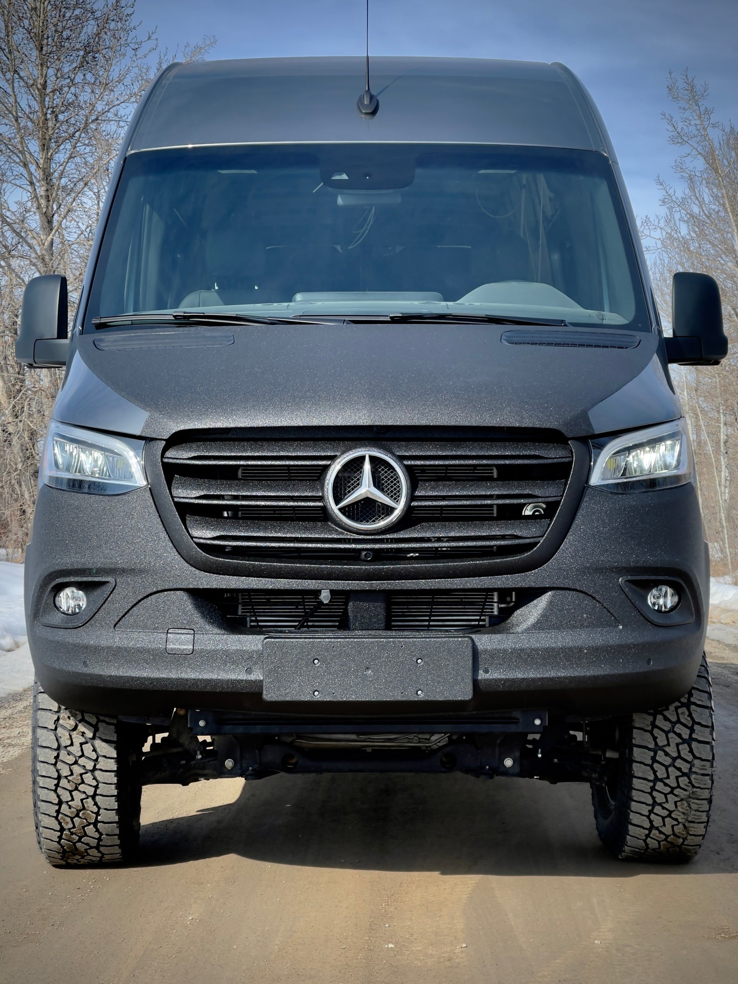 Mercedes van rust protection on hood, grille, bumper, pods and rocker panels